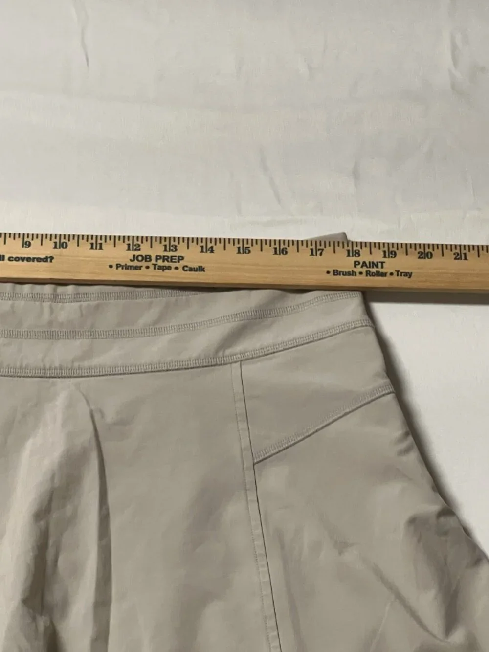 Athleta All Day Skort Women's Size 14 Beige Sand‎ Active Skort EUC Tennis Golf